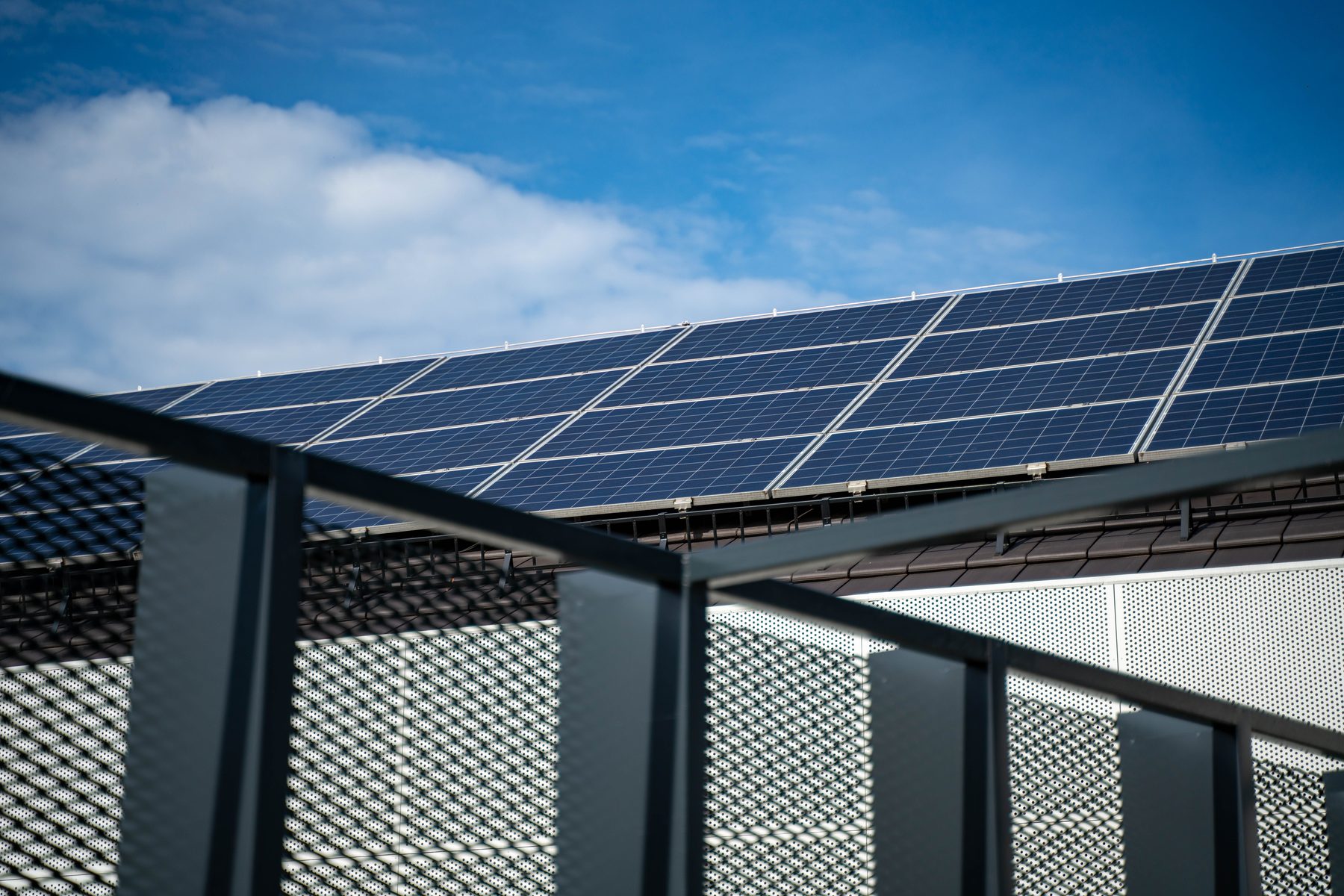 Solar panels on a rooftop — service and maintenance